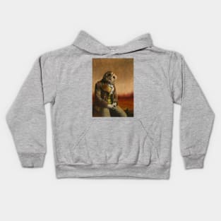 Tawny Owl Gentleman Kids Hoodie